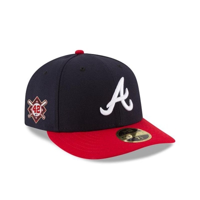 Atlanta Braves Gorra | New Era MLB Jackie Robinson Day Low Profile 59fifty Fitted Cap Mexico - Azules